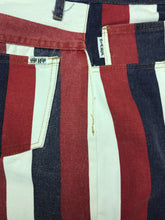 Hip Hop Brand Red White & Blue Long Denim Unisex Shorts 30"W