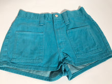 1970's Vintage Wrangle Turquoise Blue Junior Hot Pants