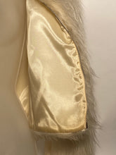 1970s Mongolian Shearling Faux Long Fur Waist Jacket Medium