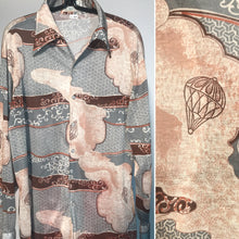 Kmart 1970s Parachute Men's Disco Shirt Size Large RENTAL L826