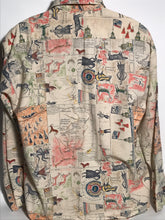 Kmart Early Americana Scenic Men's Disco Shirt Size Extra Large