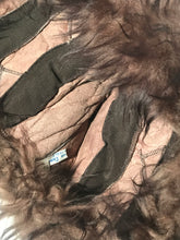 Vintage 1960s - 1970s Italian Lambswool Sheepskin Pom Pom Hat Dyed Dark Brown