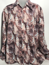 1970s Joe Namath Men's Polyester Disco Shirt Size RENTAL XL816