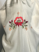 Vintage 1960s Chinese Peasant Top Hand Embroidered Silk By Peony