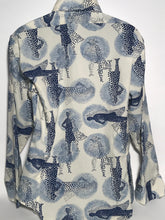 Prince Romano Vintage Men's Blue Polka Dot Disco Shirt Size Large RENTAL