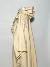 1970s Spring Virgin Wool Hooded Cream Poncho Cape By Also Gordon