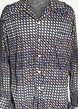 Vintage 1970s Men's Abstract Circles Disco Shirt Extra Large RENTAL