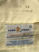 Lion of Troy Yellow Vintage Men's Disco Ruffled Tux Shirt Size Large
