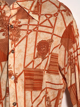 Tall Size Vintage 1970s Men's Disco Shirt Extra Large RENTAL XL905