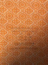 Van Heusen 417 1970s Orange Paisley Men's Disco Shirt Size RENTAL Large