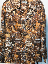 Spire Vintage 1970s Motocross Men's Disco Shirt Size Large RENTAL L969