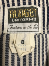 Vintage 1970s Hot Pant Overall With Floral Embroidery From Budget Uniforms