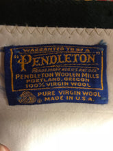Vintage Men's Pendleton Wool Navy & Green Plaid Pants 35" x 31"