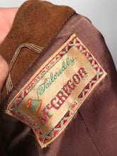 Vintage 1940s Men's McGregor Tailored Rust Brown Suede Jacket Size 40