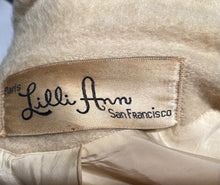 1950s Lilli Anne Mohair Swing Coat 3/4 Sleeve