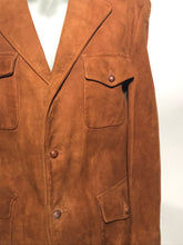 Vintage 1940s Men's McGregor Tailored Rust Brown Suede Jacket Size 40