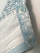 1950s Embroidered Blue & White Bathing Suit From Tiki Of Beverly Hills
