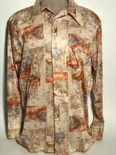 Whitehall Venice Scenic Men's Disco Shirt Size Extra Large