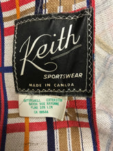 1960s Plaid Rayon Linen Men's Short Waist Jacket From Keiths Sportswear