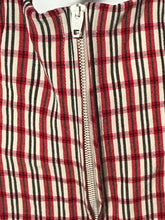 1950s Jantzen Red Pink Black Plaid Full Bathing Suit Made in USA
