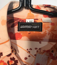 Geoffrey Scott Floral Men's Disco Shirt Size Large