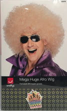 Smiffys Mega Huge Afro - Blonde Wig Costume Halloween Disco New In Box