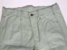 Deadstock Vintage 1970s Levis Light Green Bellbottom Jeans Extra Tall 34" x 38"