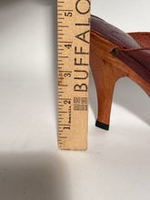 Chandler Early  1980s Leather High Heeled Clogs Size 8