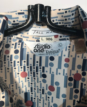 1970s Studio One Circular Men's Disco Shirt Size Large RENTAL L986