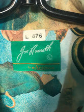 1970s Joe Namath Men's Polyester Disco Shirt Size Large