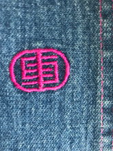 1980s Pucci High Waisted Jeans With Pink Stitching 26" Waist