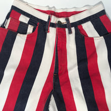 Hip Hop Brand Red White & Blue Long Denim Unisex Shorts 30"W
