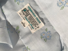 Men's Kmart 1970s Baby Blue Floral Dress Shirt Size Large L