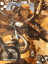 Spire Vintage 1970s Motocross Men's Disco Shirt Size Large RENTAL L969