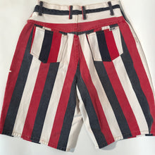 Hip Hop Brand Red White & Blue Long Denim Unisex Shorts 30"W